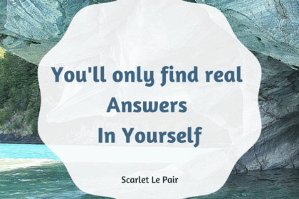 zoek het antwoord in jezelf