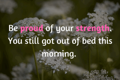 wees trots op je kracht