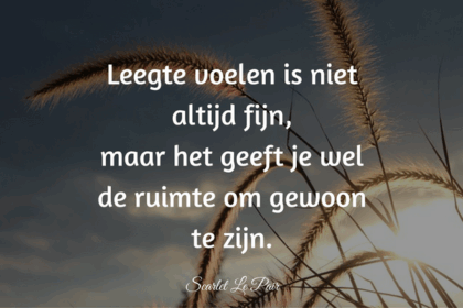onaangename leegte